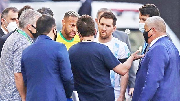 Brazil, Argentina match suspended as health officials intervene