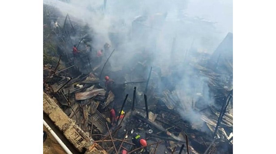 Eight houses gutted  in Rangamati