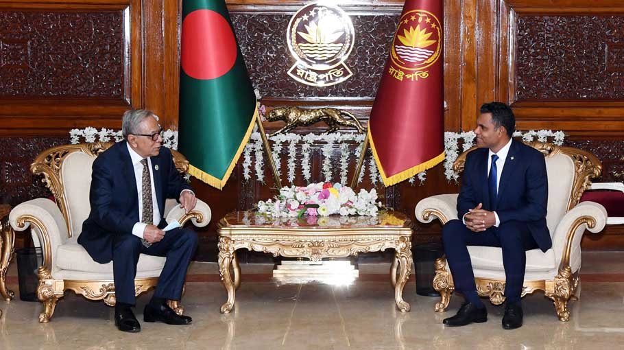 President for Bangladesh-Maldives joint efforts to tackle climate impacts