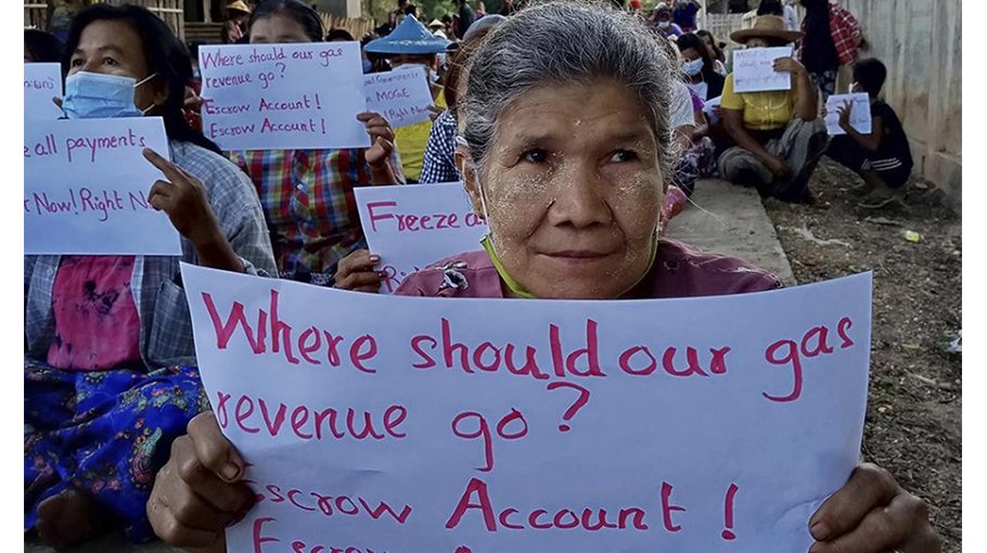 Myanmar public urges gas sanctions to stop military funding