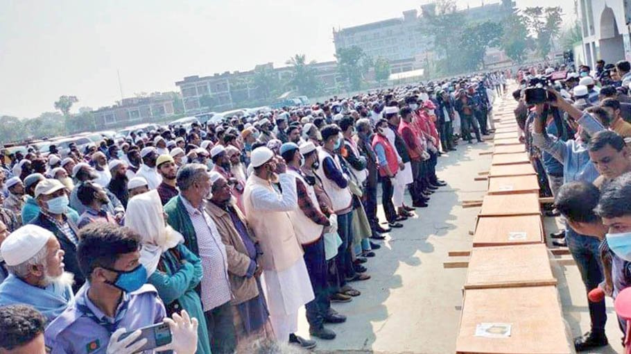 23 unidentified bodies buried in Barguna mass grave