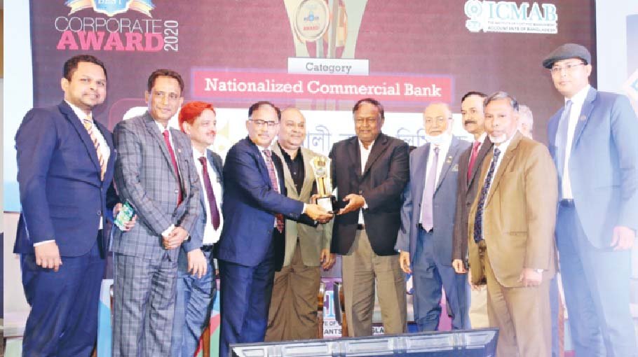Sonali Bank gets ICMAB best corporate award 