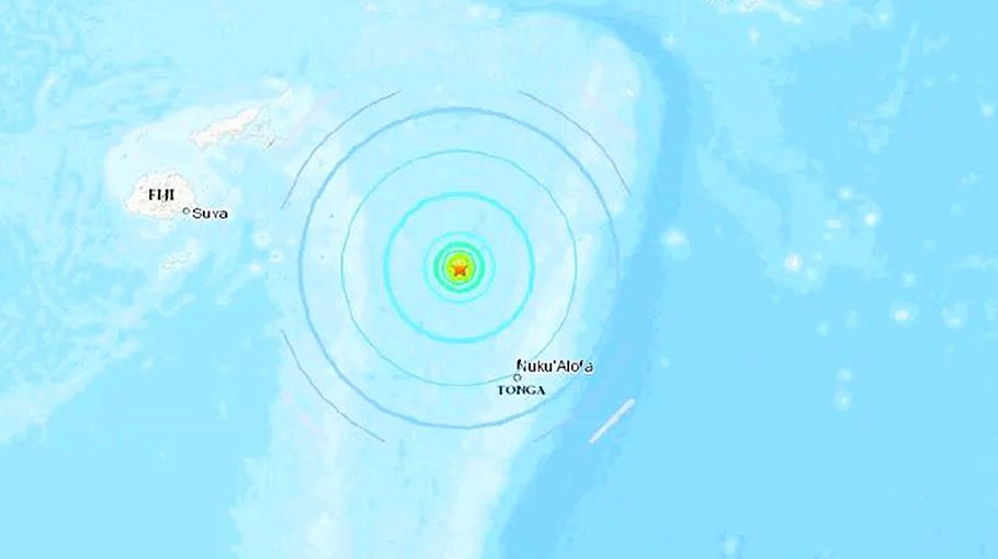 6.2-magnitude earthquake strikes off Tonga