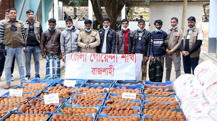 2,030-kg spurious jaggery seized, 7 held in Rajshahi