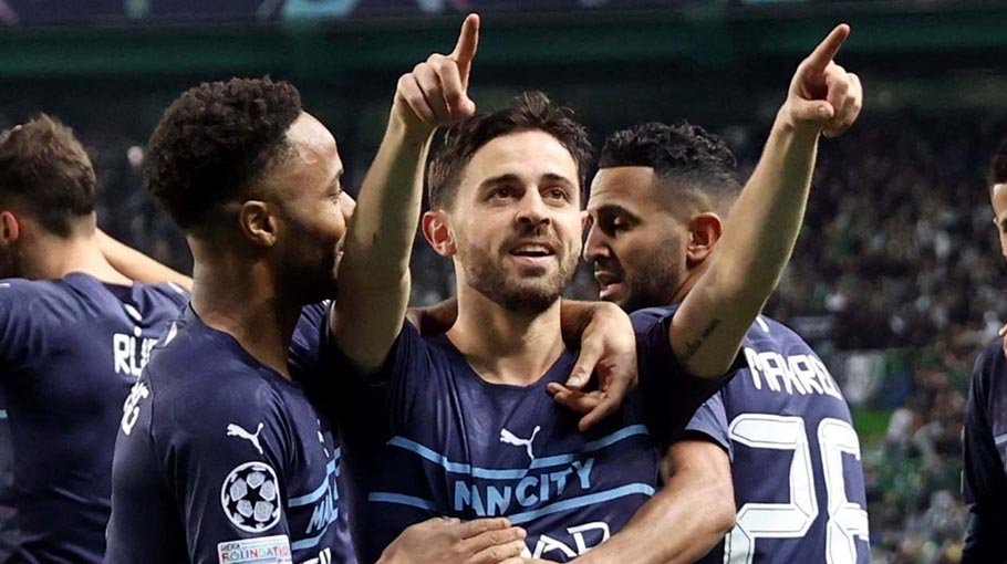 Manchester City run riot in rout of Lisbon