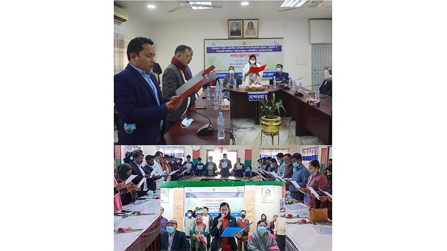 Newly elected UP chairmen, members in Bandarban take oath