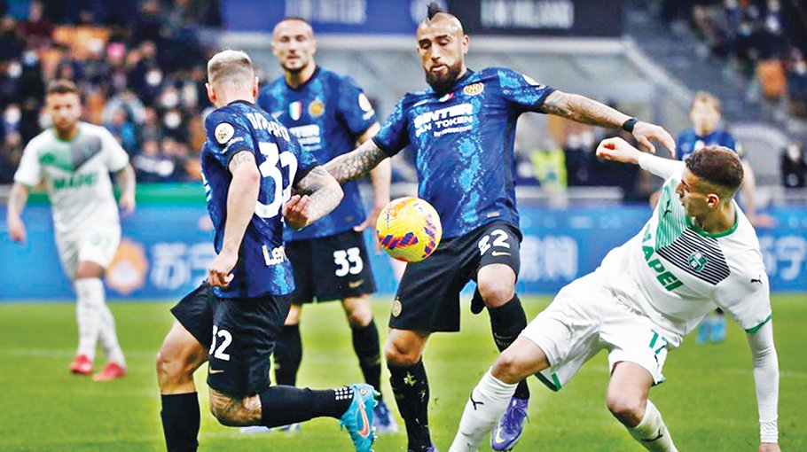 Inter suffer shock home  loss to Sassuolo