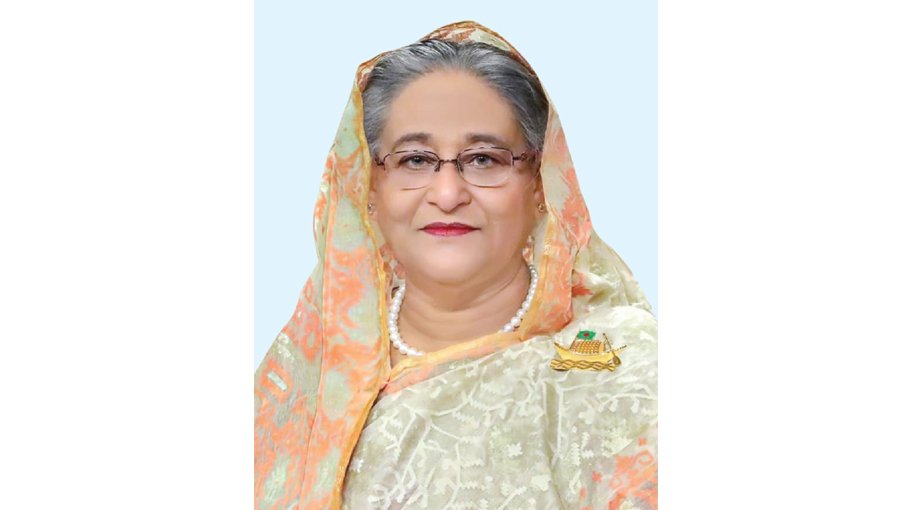 PM opens scroll painting on Bangabandhu