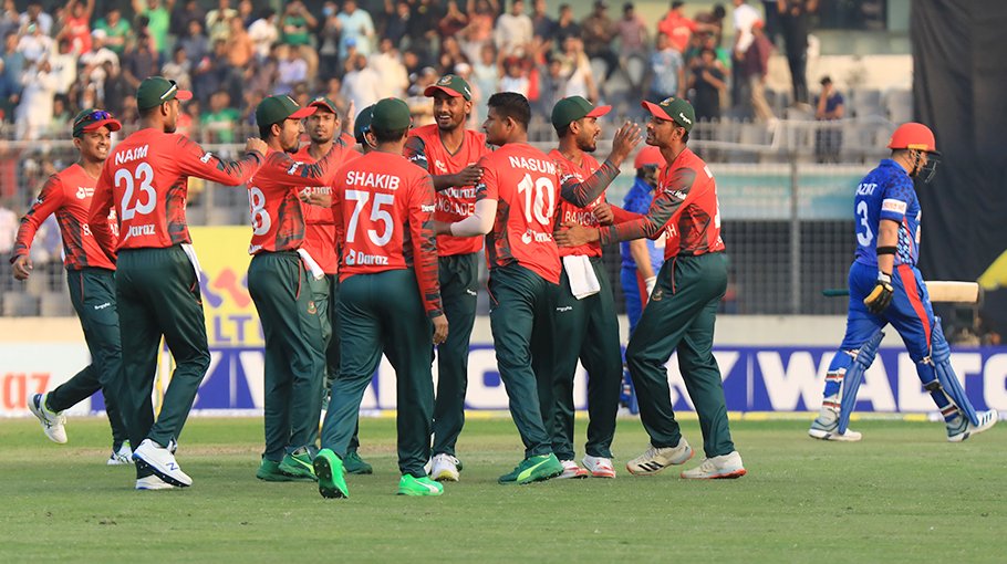 Tigers thrash Afghans in first T20