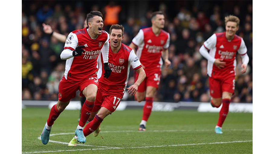 Arsenal beat Watford to climb into Premier League top four