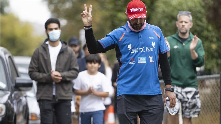 Shot 9 times at NZ mosque, survivor walks for peace