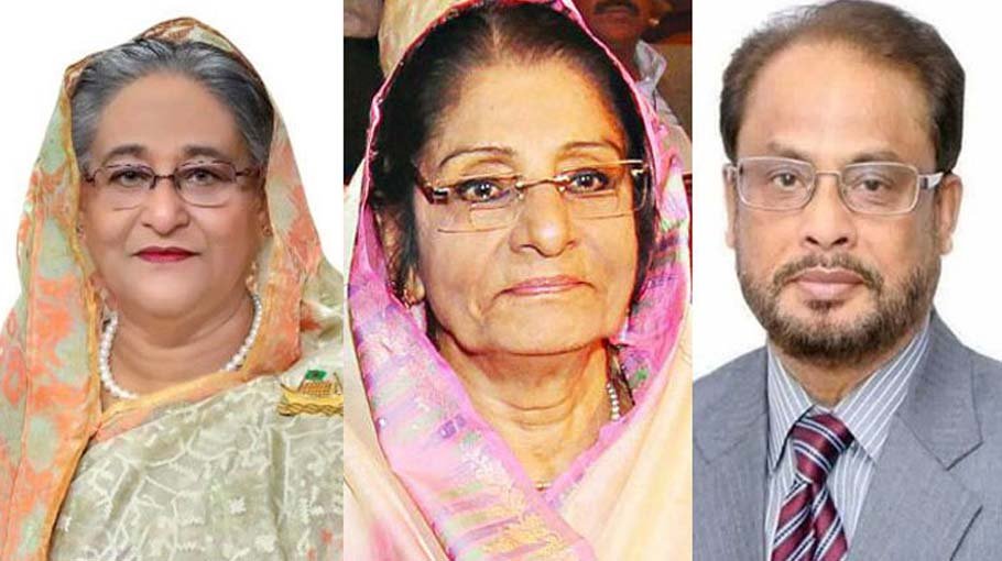 Raushan, GM Quader greet PM on Pahela Baishakh