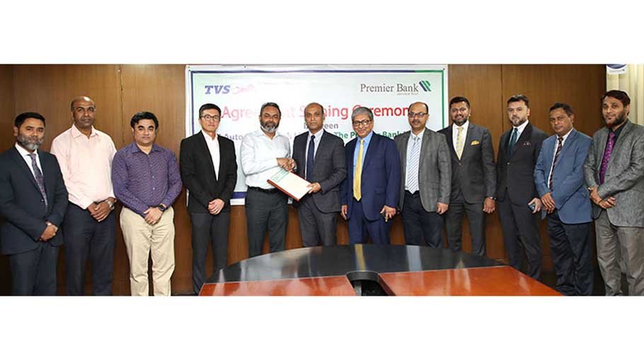 Premier Bank signs agreement with TVS Auto