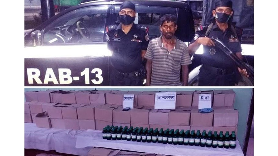 One held with 2,721 bottles of alcohol in Dinajpur