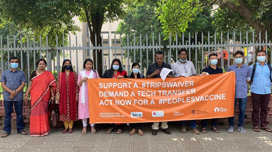 ‘Vaccines for saving lives, not for profit’