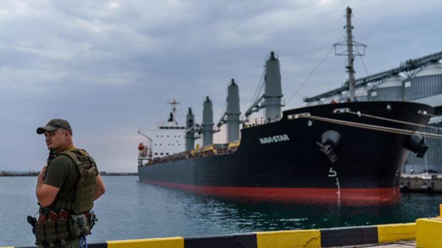 First grain cargo likely to leave Ukraine port today