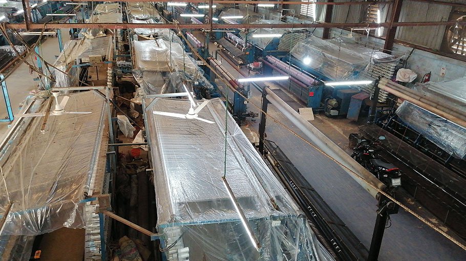 Yarn, net production halts for lack of demand