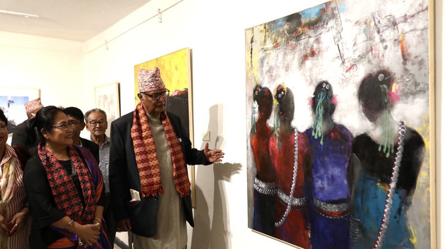Bangladeshi artworks exhibited in Nepal