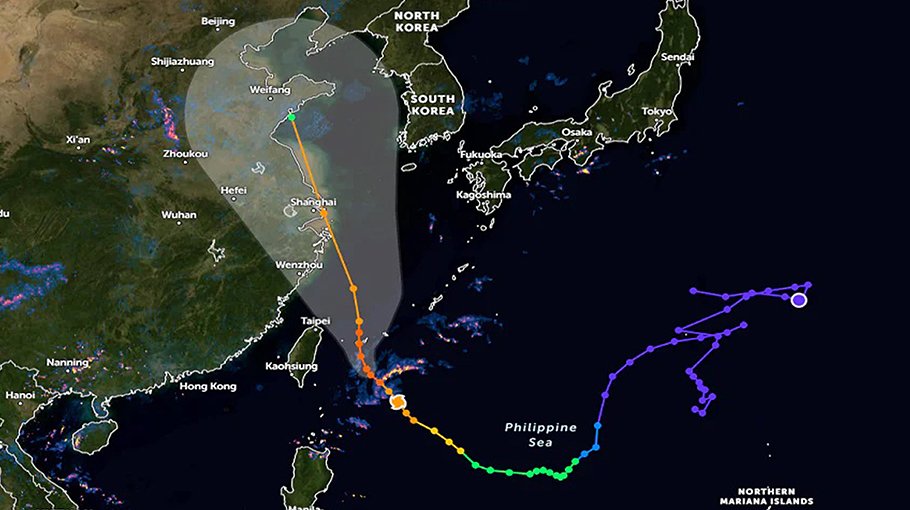 ‘Very strong’ Typhoon Muifa approaches Japan southern islands
