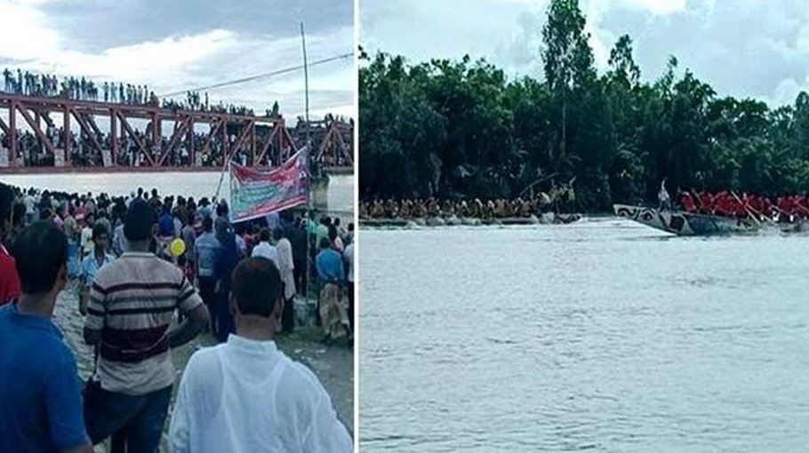 Boat race enthralls thousands in Rangpur