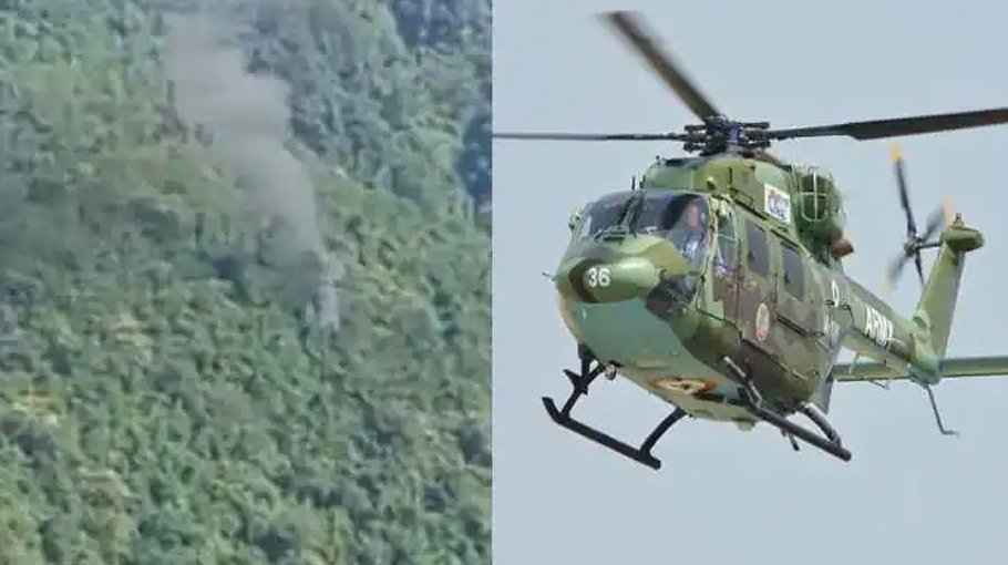 Indian Army chopper crashes near China border, 3 killed