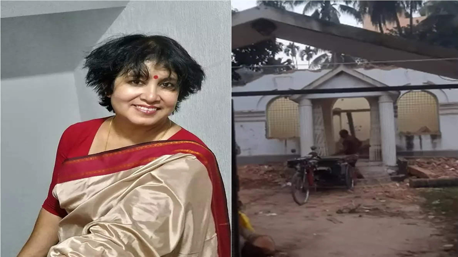 Bangladeshi Taslima Nasrin Xxx - Taslima Nasrin's monumental house being demolished, multi-storey building  in progress - Bangladesh Post