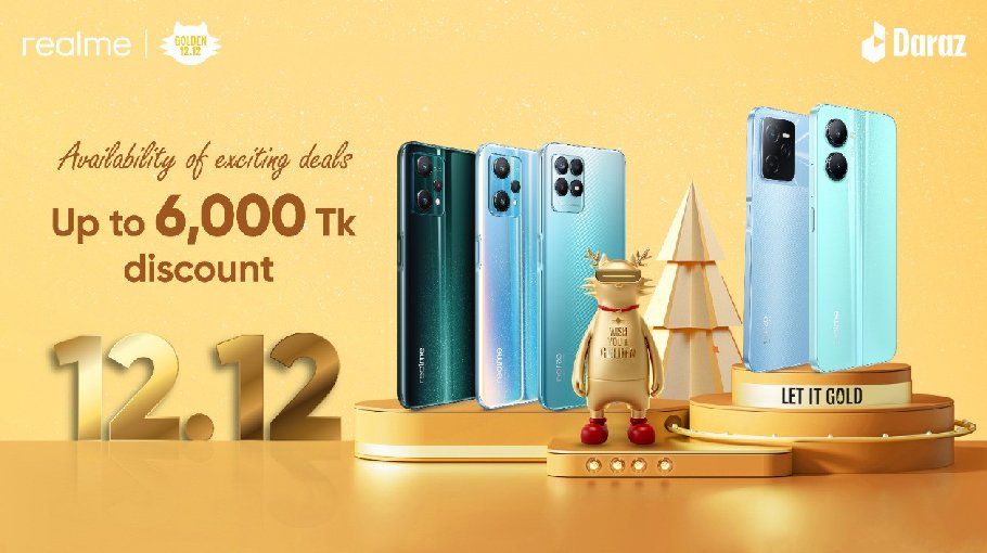 Realme smartphones available in Daraz 12.12 campaign 