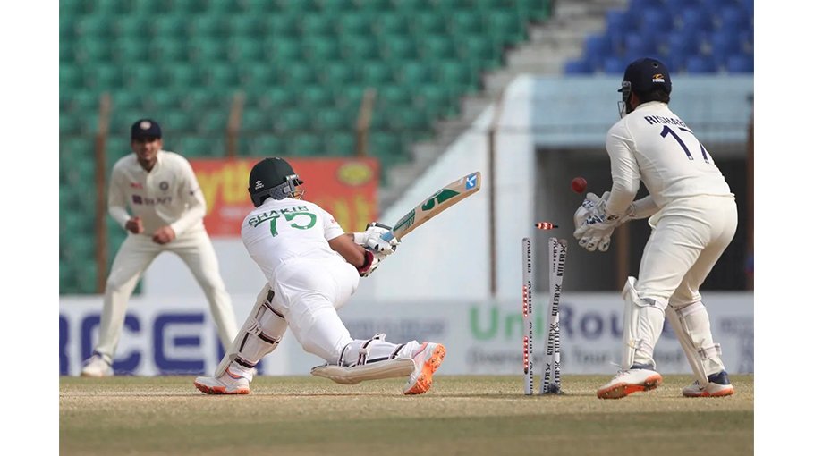 Tigers taste 188-run defeat to India in 1st Test