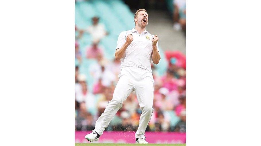 Nortje’s double strike leaves Australia at 147-2 on rain-hit day