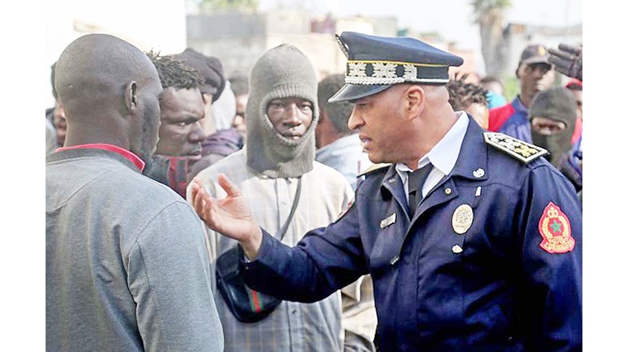 Unrest during Morocco migrant clearance