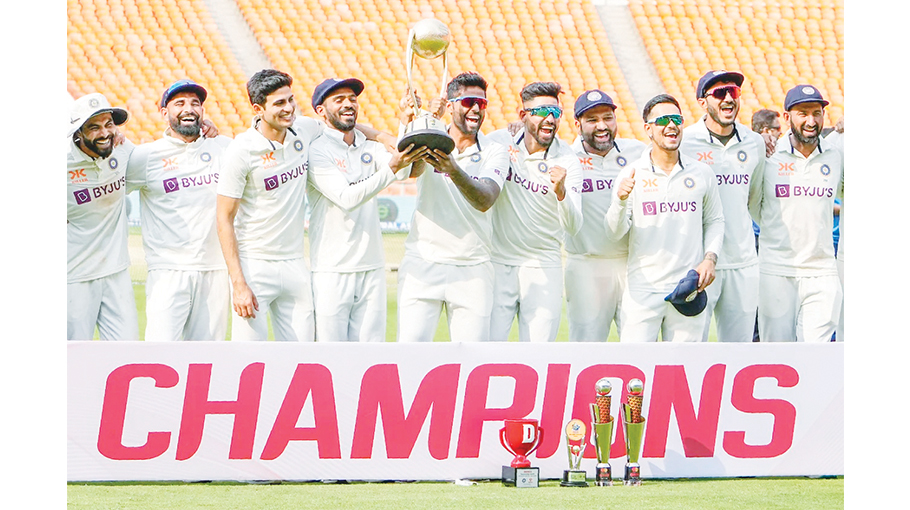 India win the BorderGavaskar Trophy with a 21 series victory