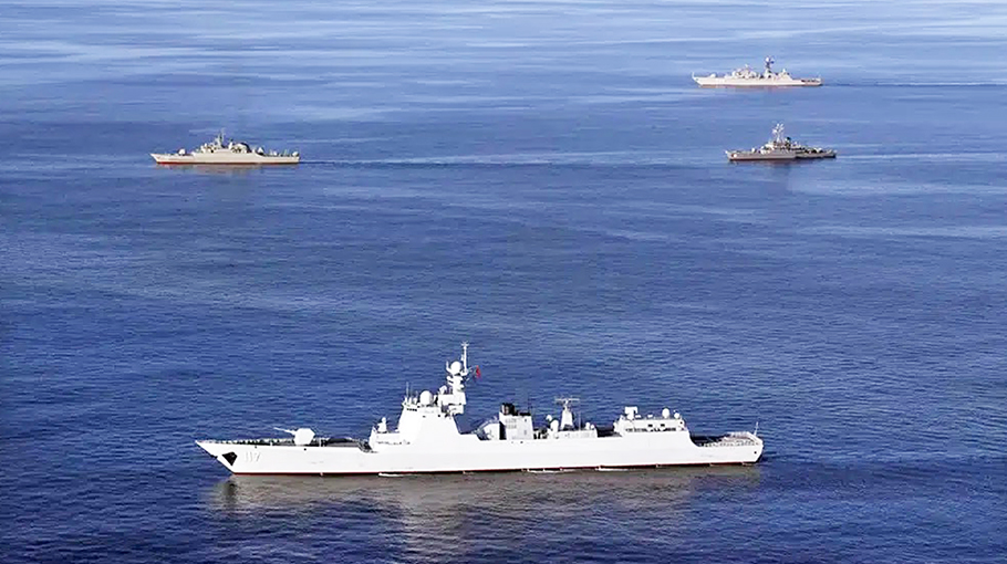 China Russia Iran Hold Joint Naval Drills In Gulf Of Oman Bangladesh Post