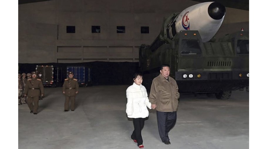 Kim Jong Un and daughter oversee North Korea’s ICBM launch