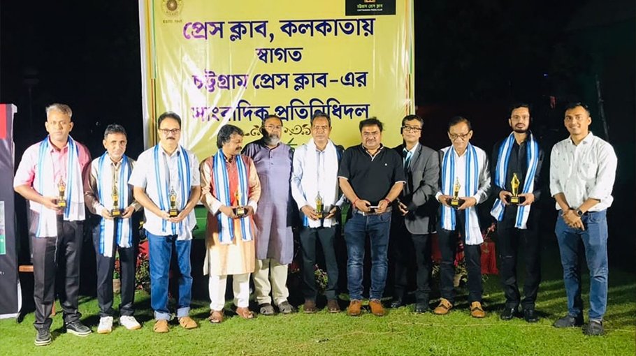 Kolkata Press Club welcomes Ctg Press Club delegation