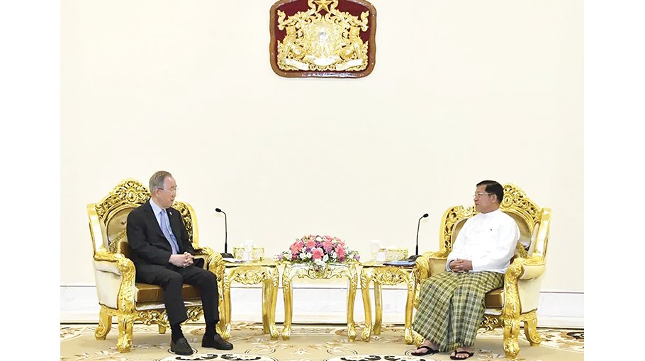 Ex-UN head Ban Ki-moon urges army to end Myanmar violence