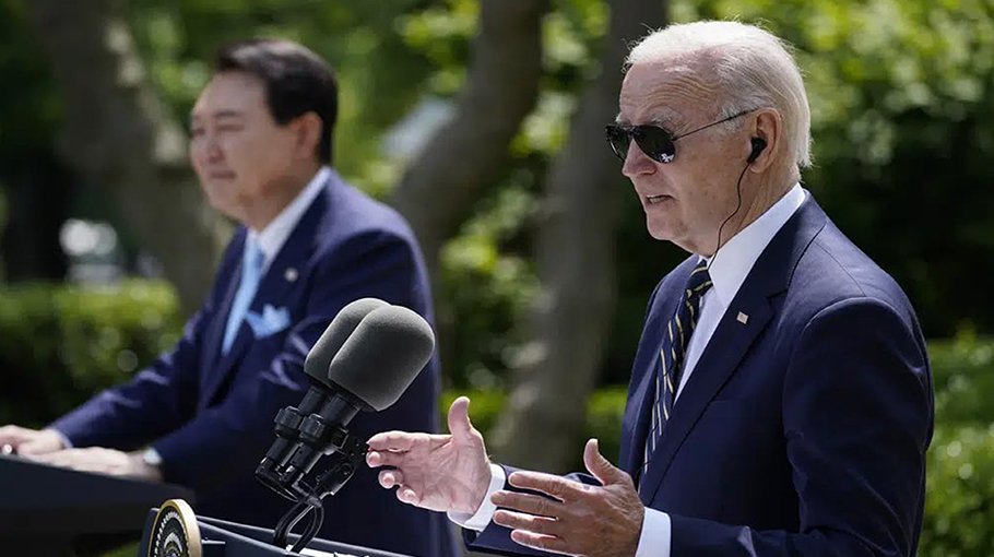 Biden, Yoon warn N Korea of nuclear response to any attack