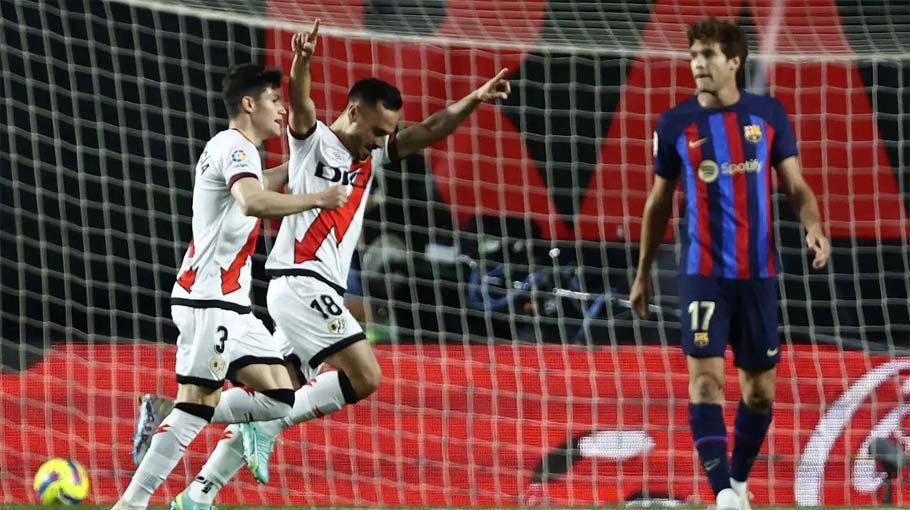 Rayo stun Liga leaders Barca, Atletico triumph on anniversary