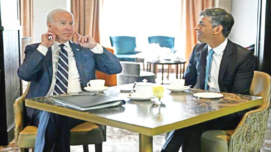 UK PM in Washington to meet Biden and talk tech, Ukraine