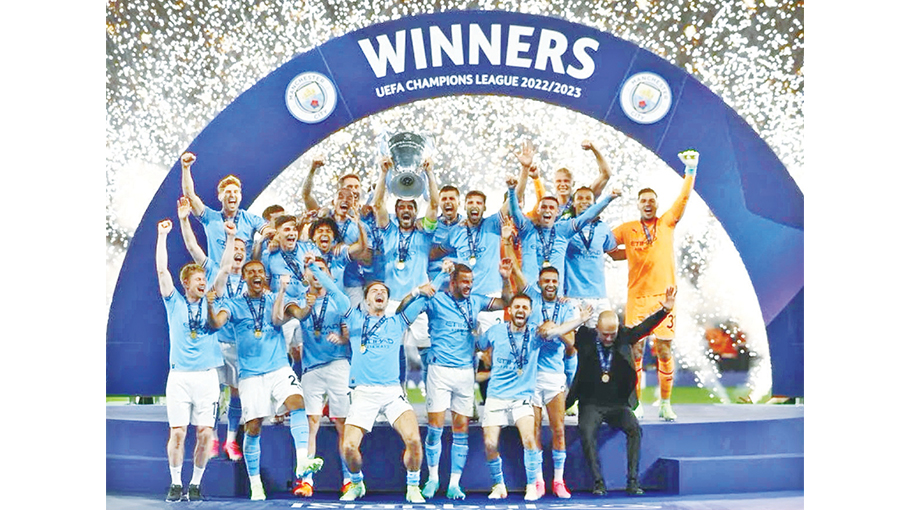 Man City complete the treble Bangladesh Post