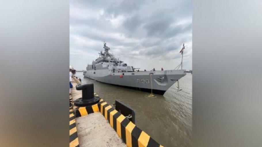 Indian Navy ship arrives on a goodwill visit 