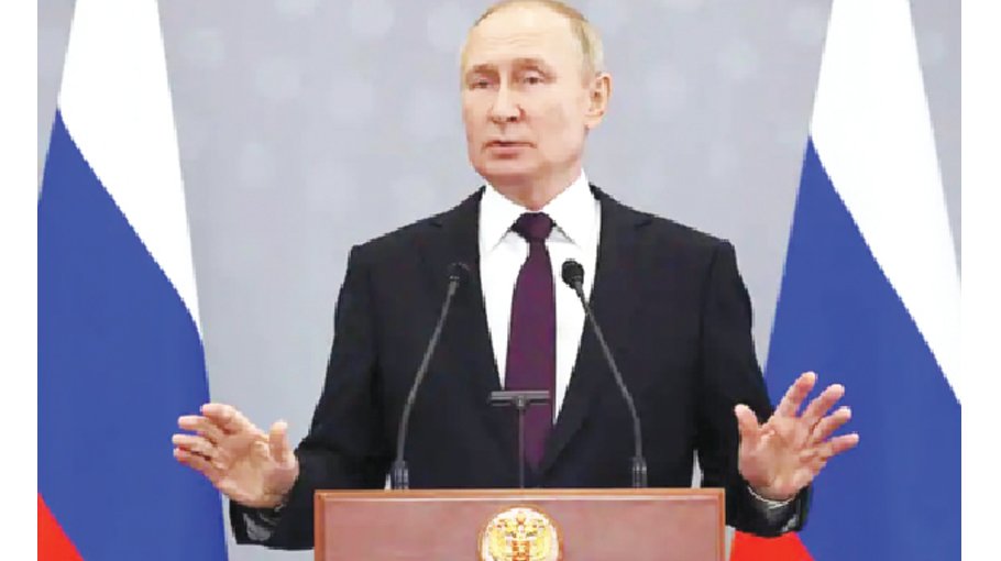 Putin vows not to  allow civil war  in Russia  