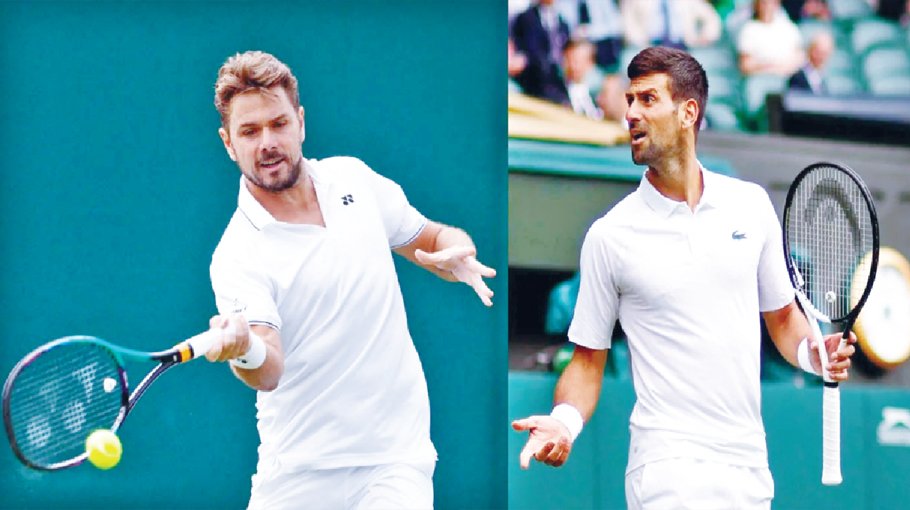 Djokovic, Wawrinka renew age-old rivalry for first time on grass