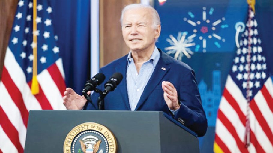 Biden yanks pro-growth label from Republicans, touts vigor of economy