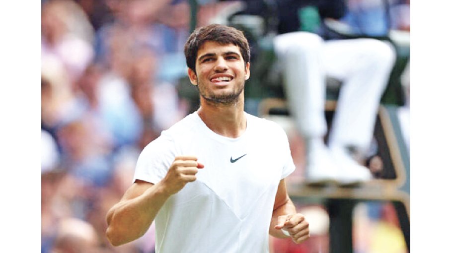 Alcaraz reaches first Wimbledon semis