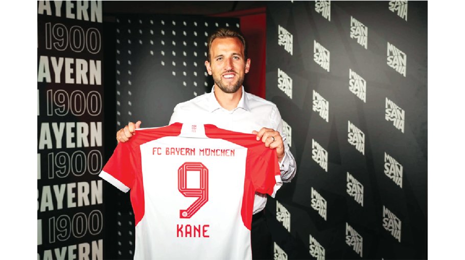 Kane signs for Bayern until 2027