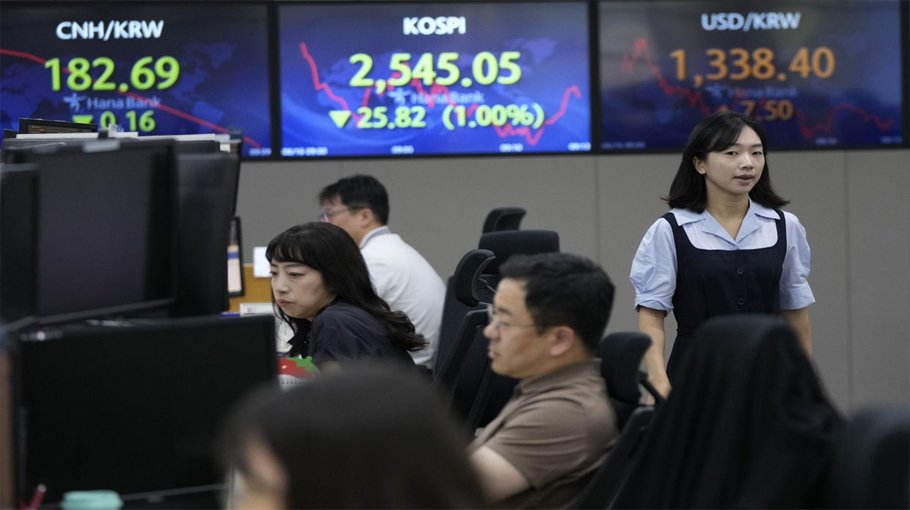 Markets fall again as traders struggle to shake rate, China gloom