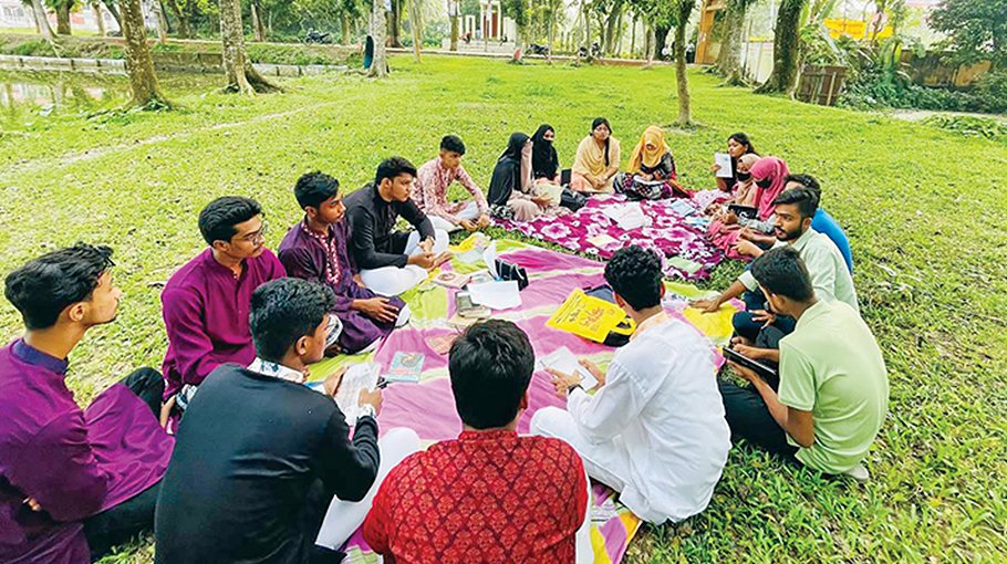 Weekly book reading prog in Lakshmipur