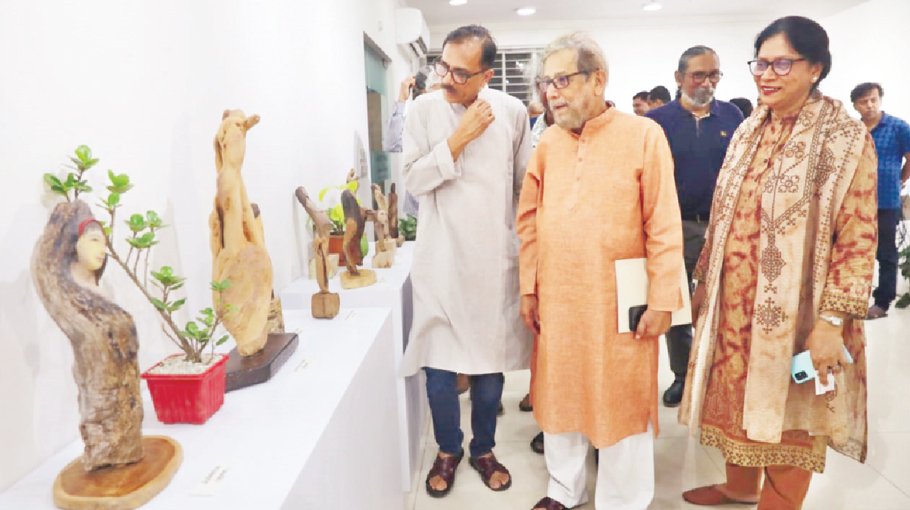 Driftwood art show by sculptor Rasha begins in city