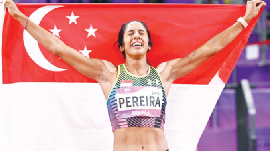 Pereira ends Singapore athletics gold drought