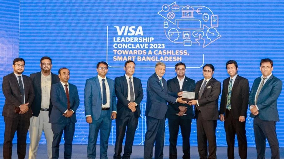Premier Bank wins VISA Excellence Award2023 Bangladesh Post